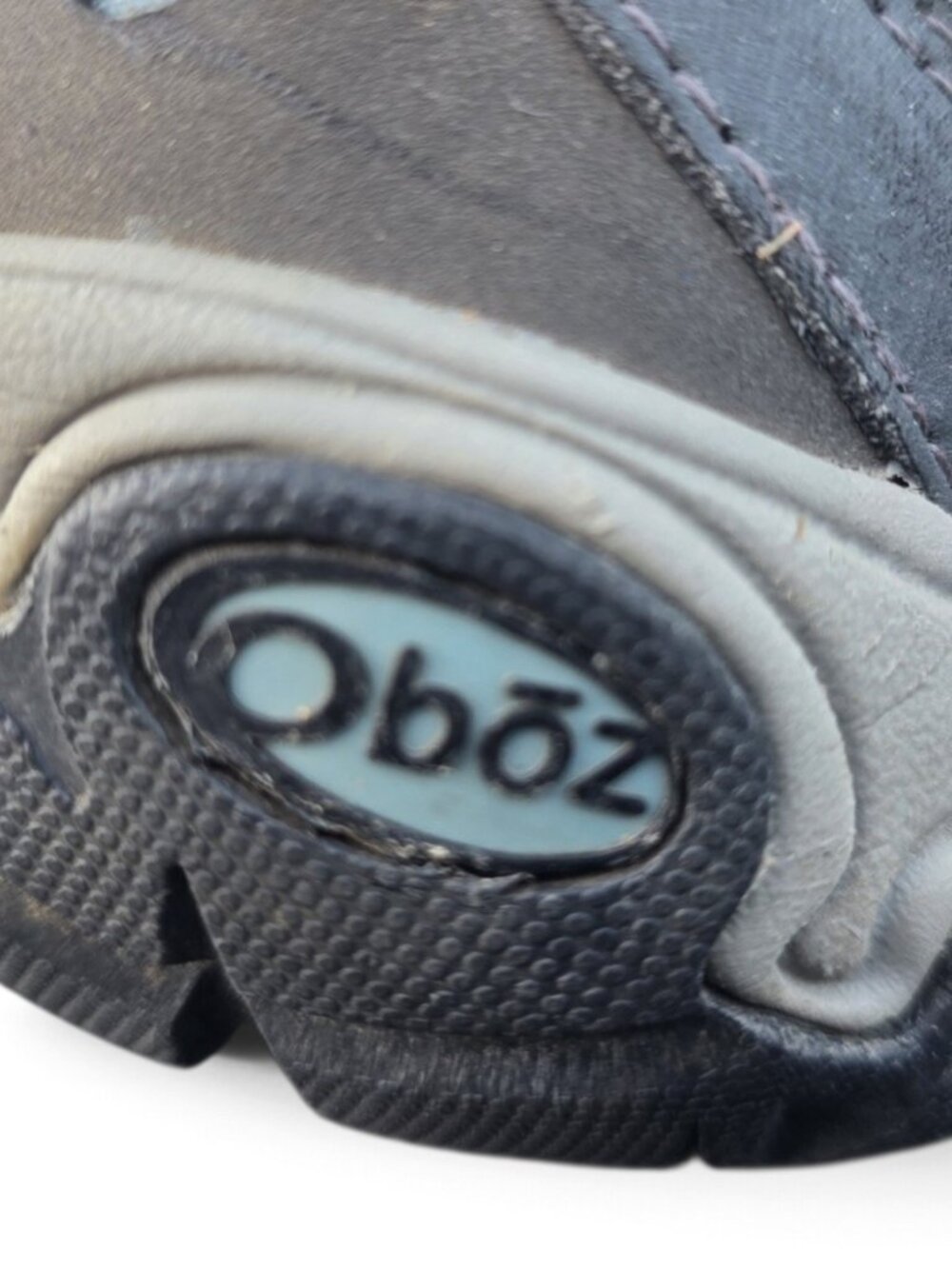 Oboz Luna Low Hiking Shoes Womens 10 Blue Gray Leather EU 41.5 - Picture 11 of 12